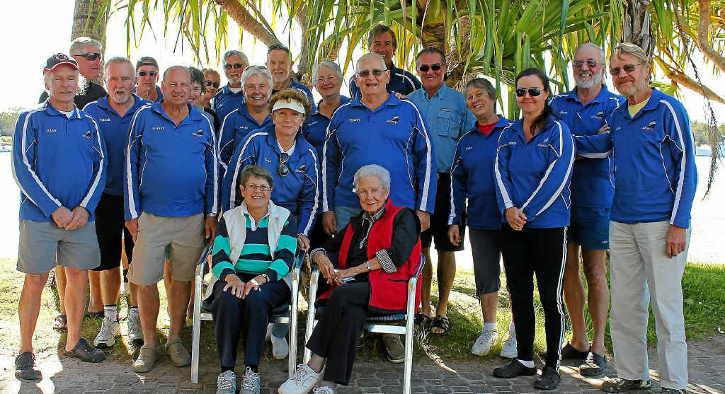 The Sailability crew with Joy Munson (front right) and her friend Judy James following the naming ceremony of one of their Access 303 sailing dinghies. It was named Spirit of Liz after Joy’s daughter Liz who benefited from Sailability activities before she passed away. The Sailability crew with Joy Munson (front right) and her friend Judy James following the naming ceremony of one of their Access 303 sailing dinghies. It was named Spirit of Liz after Joy’s daughter Liz who benefited from Sailability activities before she passed away.